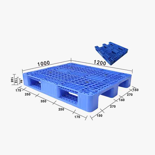 ZJ1210-165網格川字型（內置8條鋼管）塑料托盤