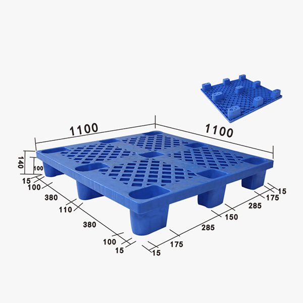 ZJ1111-140網格九腳型塑料托盤