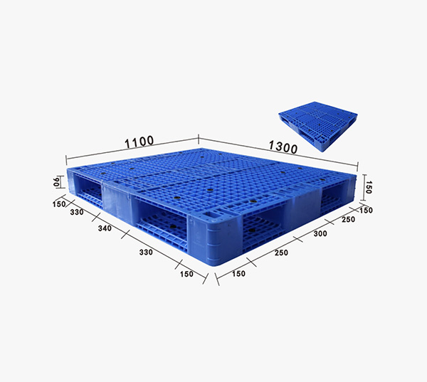 ZJ1311-150網格雙面型(內置8條鋼管)塑料托盤